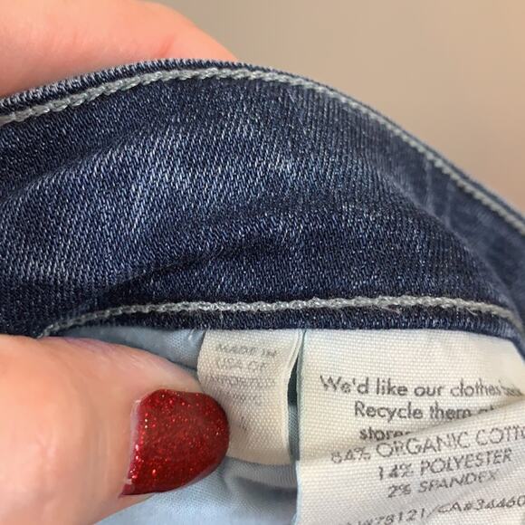 Eileen Fisher Medium Wash Low Rise Stretchy Ankle Skinny Jeans - Picture 5 of 7